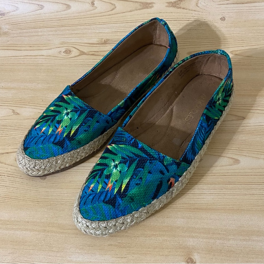 Aerosoles Espadrilles Alpargatas Size 8.5 Floral Print Women’s Slip On Shoes